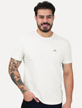 Camiseta King & Joe Masculina Basica Logotipo Off White