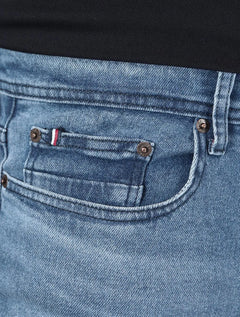 Calça Tommy Hilfiger Jeans Masculina Slim Bleecker Azul Claro