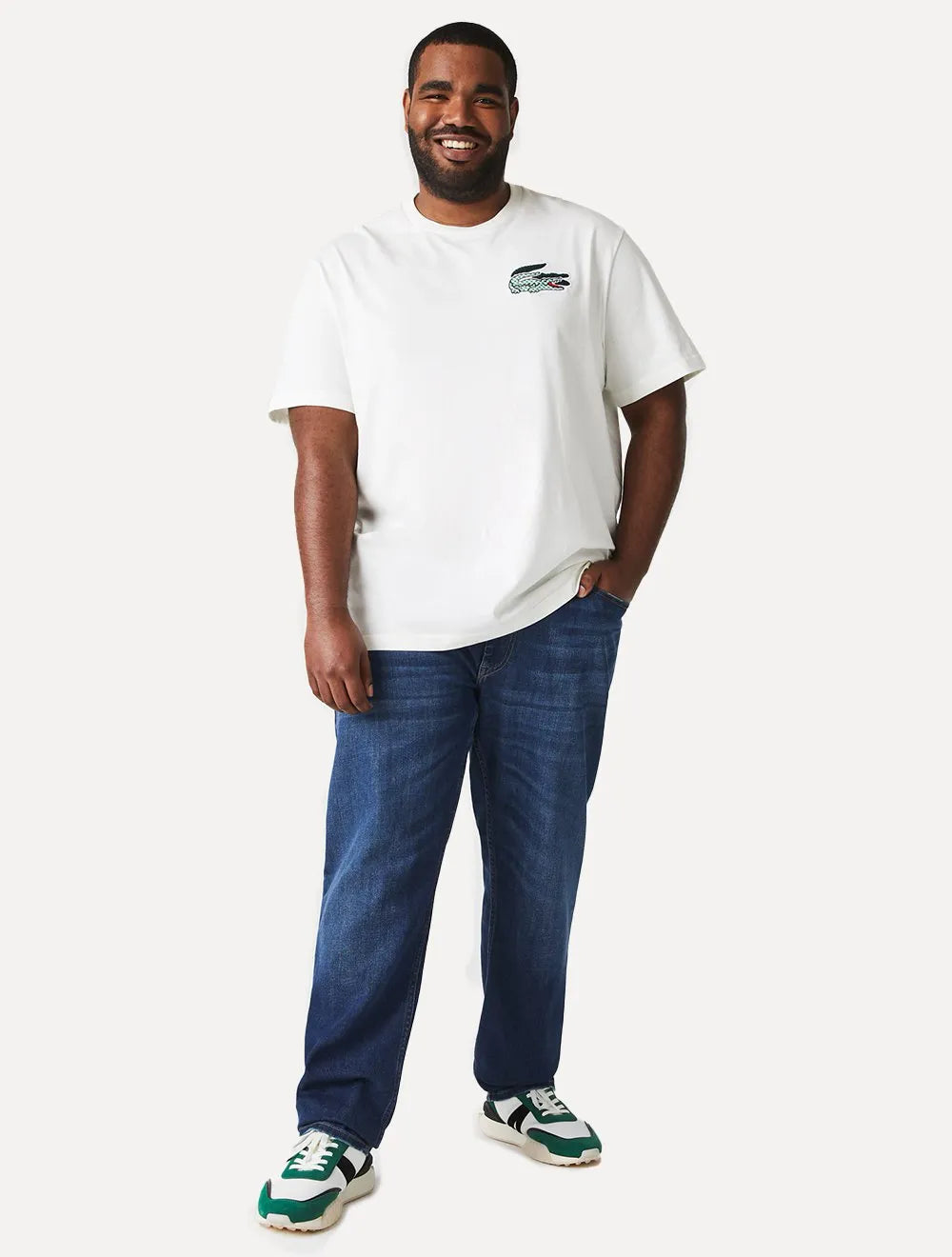 Calça Lacoste Masculina Jeans Classic Slim Fit Azul