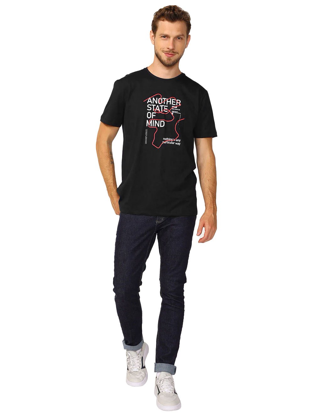 Camiseta Forum Masculina Another State Preta