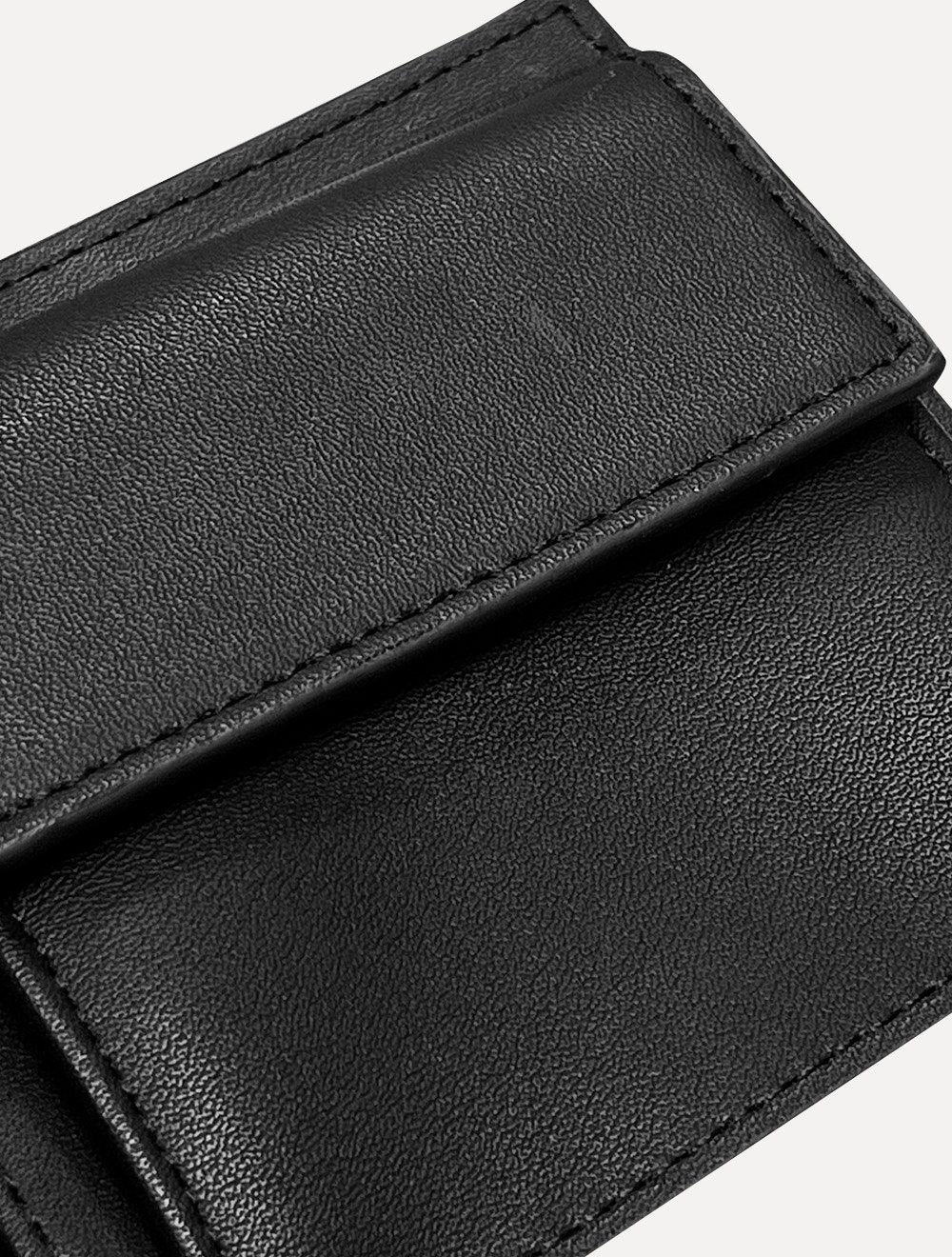 Carteira Tommy Jeans Heritage Coin Couro Preta