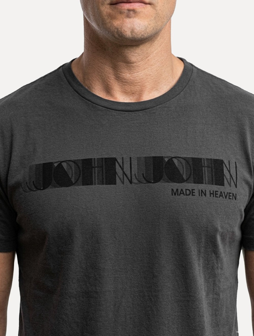 Camiseta John John Masculina Regular Jazz Bar Cinza Escuro