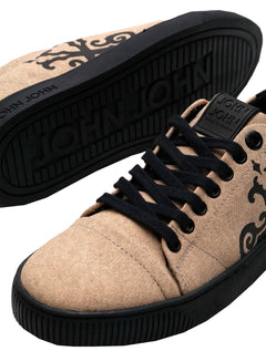 Tênis John John Masculino London Canvas Cru Off-White Mescla