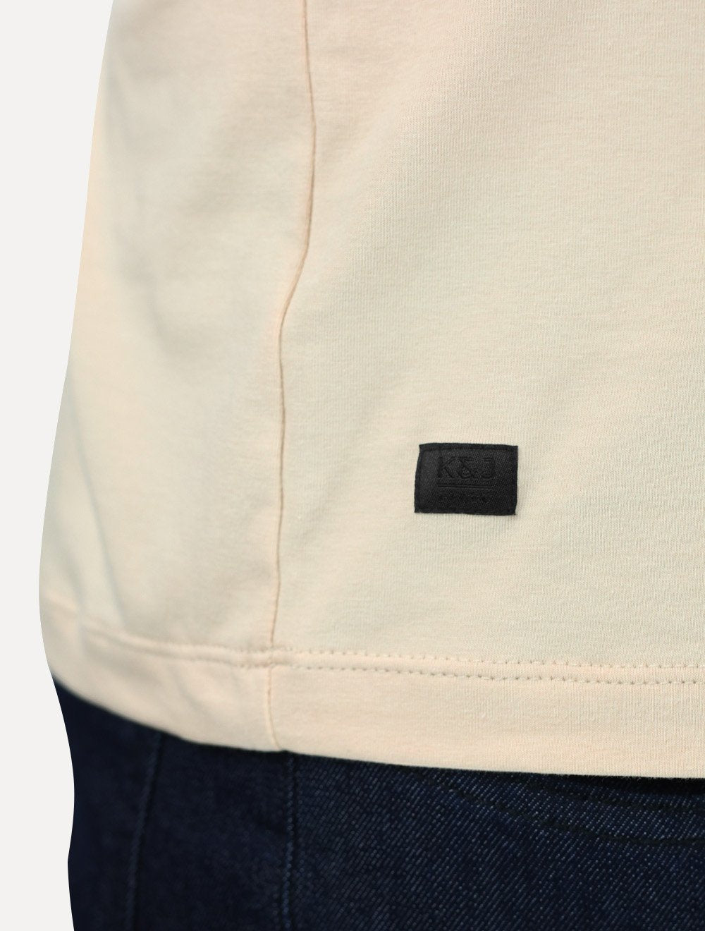 Camiseta K&J Black Premium Egípcio Flex Slim Caqui Claro
