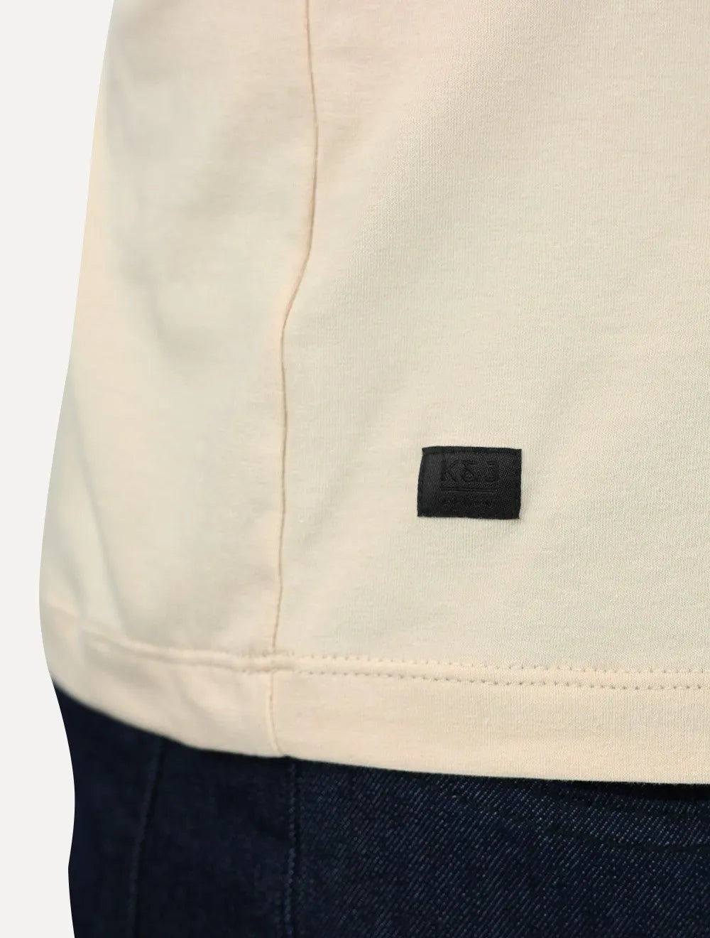 Camiseta K&J Black Premium Egípcio Flex Slim Caqui Claro