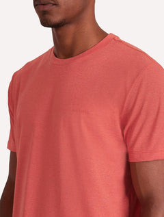 Camiseta Aramis Masculina Eco Lisa Vermelho Ocre Mescla