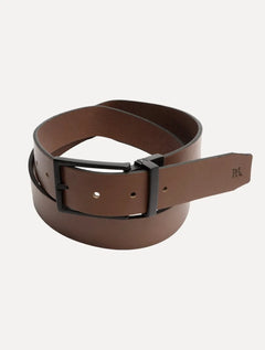 Cinto Reserva Masculino Couro Dupla Face Rajado Caramelo