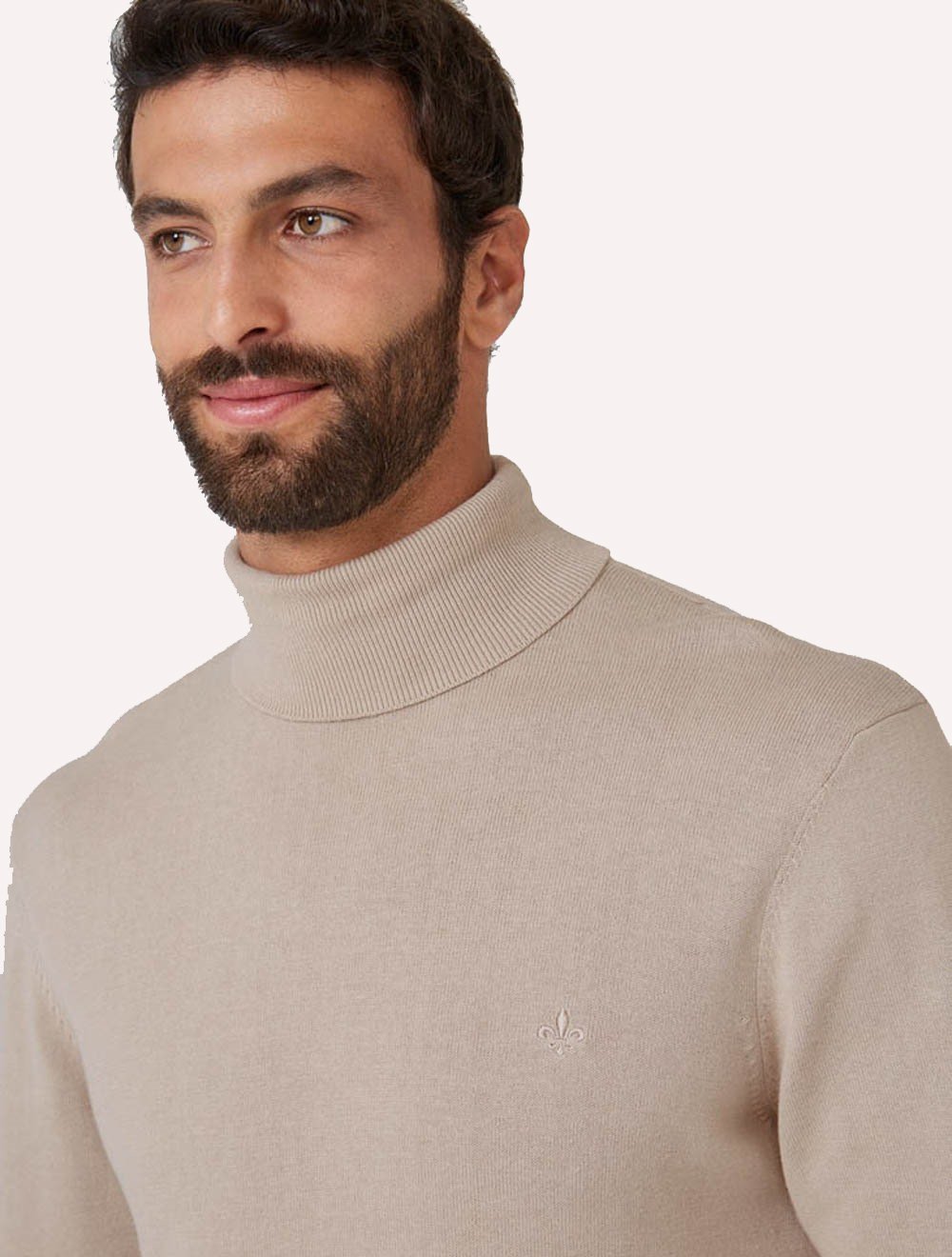 Blusa Dudalina Masculina Tricot Cacharel Cotton Cáqui Claro