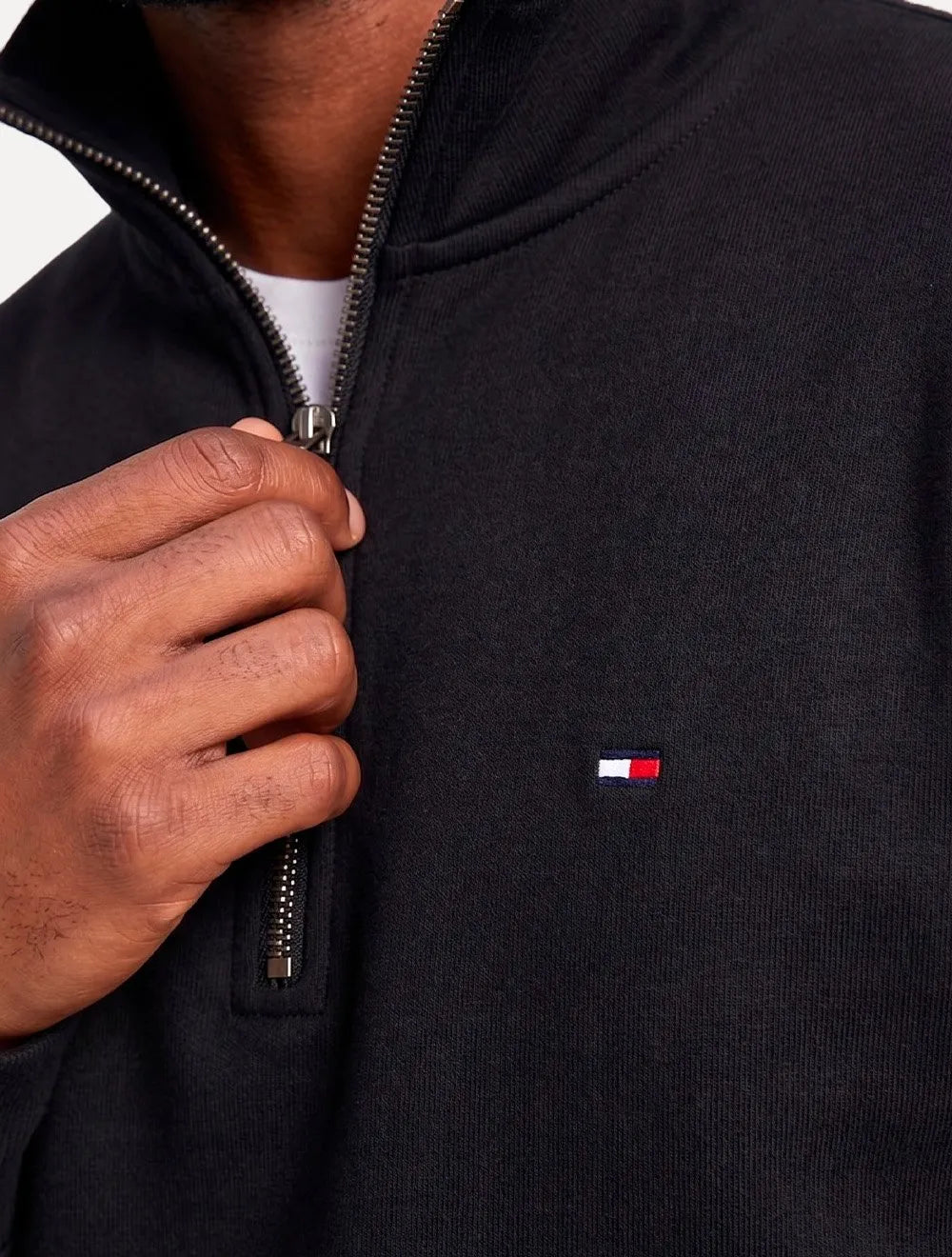 Moletom Tommy Hilfiger Masculino Essential Terry New Half Zip Preto