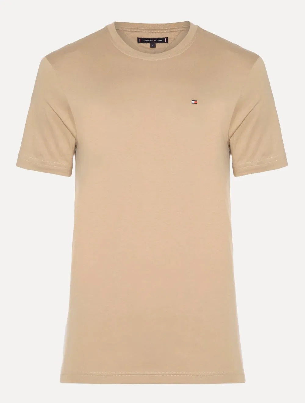 Camiseta Tommy Hilfiger Masculina Regular Core Pima Cáqui