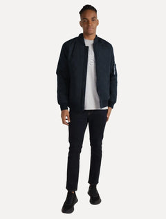 Jaqueta Calvin Klein Jeans Bomber CK Zip Azul Marinho