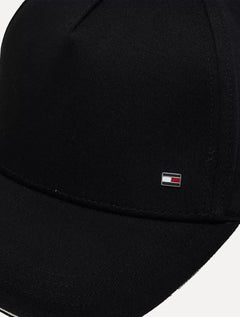 Boné Tommy Hilfiger Corporate Cotton 6 Panel Preto