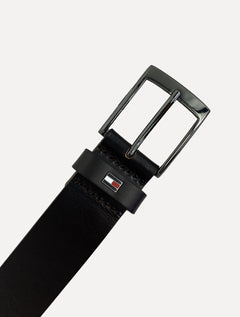 Cinto Tommy Hilfiger Masculino Couro Adan Leather Preto