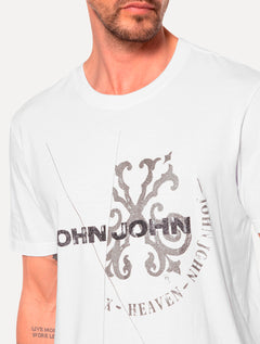 Camiseta John John Masculina Regular Authentic Branca