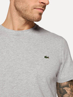 Camiseta Lacoste Masculina Jersey Pima Cotton Cinza Mescla