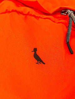 Mochila Reserva Nylon Dobrável Pocket Preta/Laranja