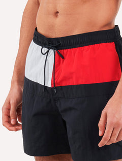 Short Tommy Hilfiger Medium Drawstring Colourblock Sash Azul Marinho