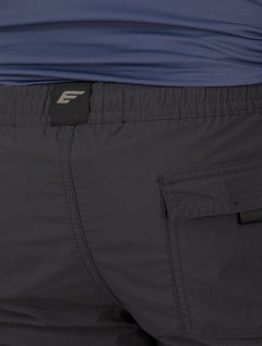Short Ellus Masculino D'Água Nylon Pocket Beach Trucker Grafite