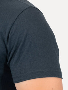 Camiseta Reserva Masculina Maquinetada Listrada Azul Marinho