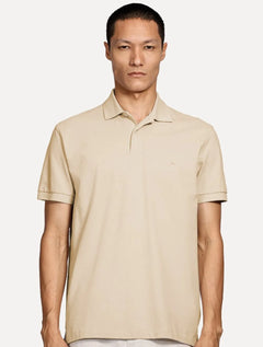 Polo Aramis Masculina Basic Piquet Mono Cáqui Claro