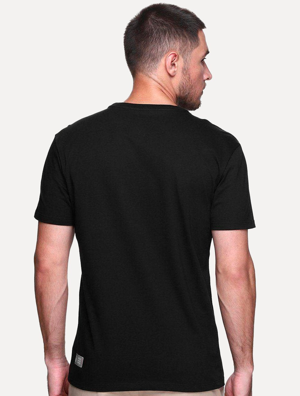 Camiseta Reserva Masculina SPFC Big Shield Preta