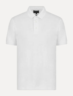 Polo Empório Armani Masculina Essential Micro Águia Branca