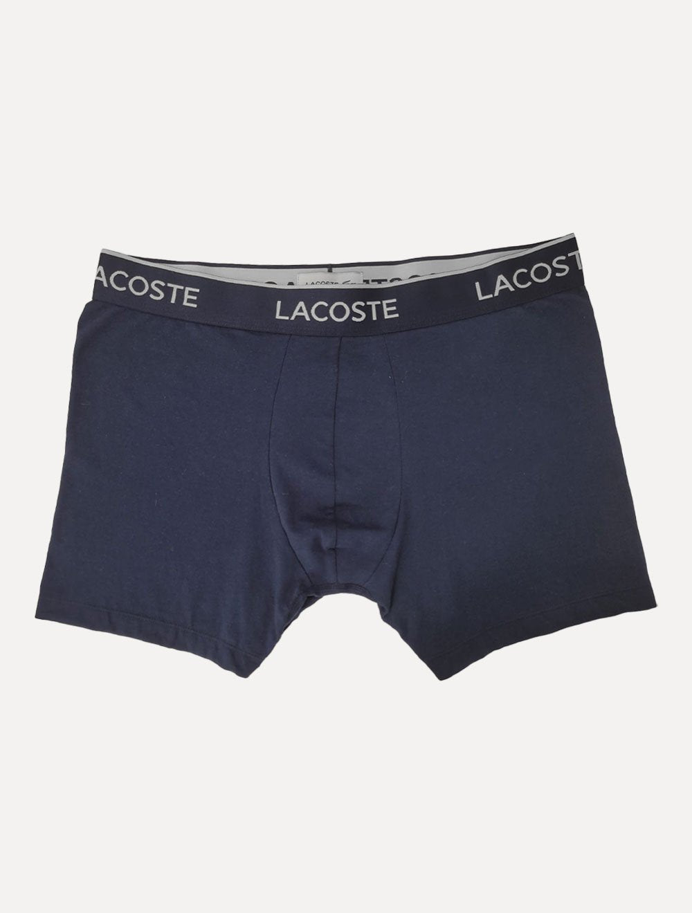 Cuecas Lacoste Boxer Long Colored Lettered Waist Azul Marinho Pack 3UN
