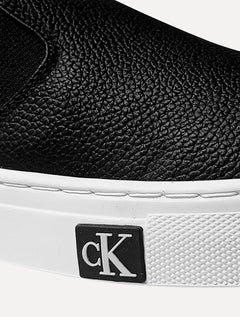 Tênis Calvin Klein Masculino Couro Slip On Project Iate Preto