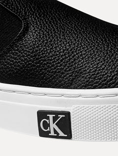 Tênis Calvin Klein Masculino Couro Slip On Project Iate Preto