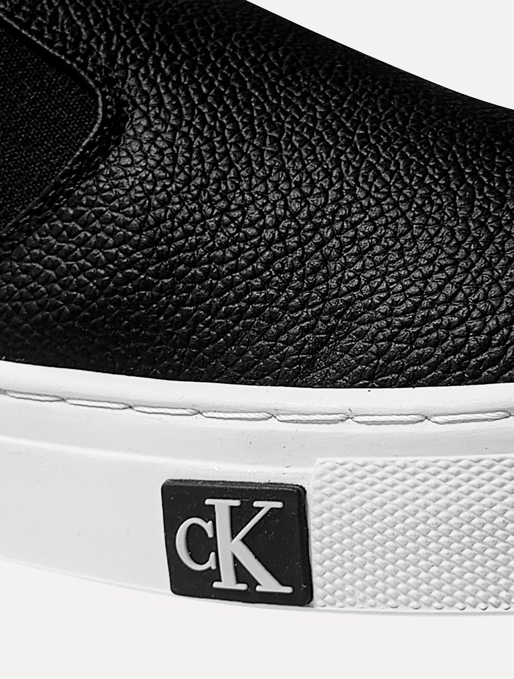 Tênis Calvin Klein Masculino Couro Slip On Project Iate Preto