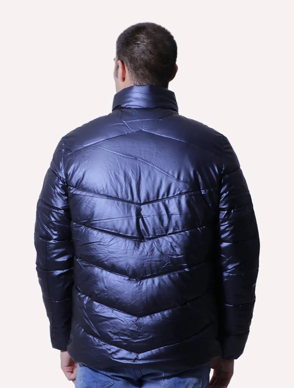 Jaqueta Victory Eagle Masculina Metallic Zip Azul Marinho