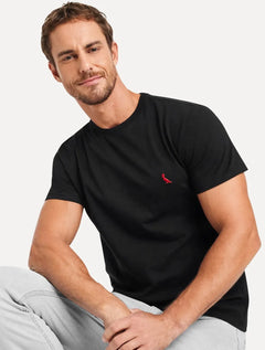 Camiseta Reserva Masculina Basic Red Woodpecker Preta
