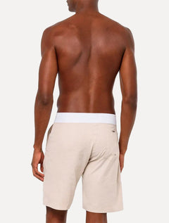 Bermuda Calvin Klein Swimwear D'Água Cupro Tag Areia