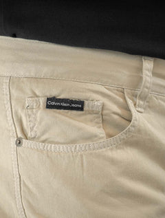 Bermuda Calvin Klein Jeans Masculina Cargo Color Jeans Areia
