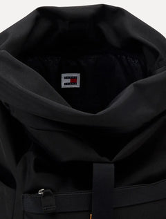 Mochila Tommy Jeans  Essential Daily Rolltop Backpack Preta