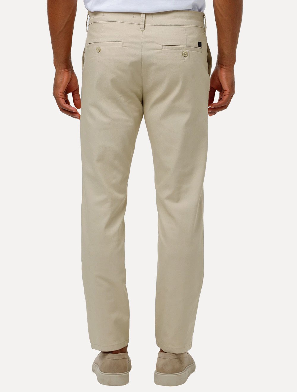 Calça K&J Black Masculina Casual Nervura Flex Twill Cáqui