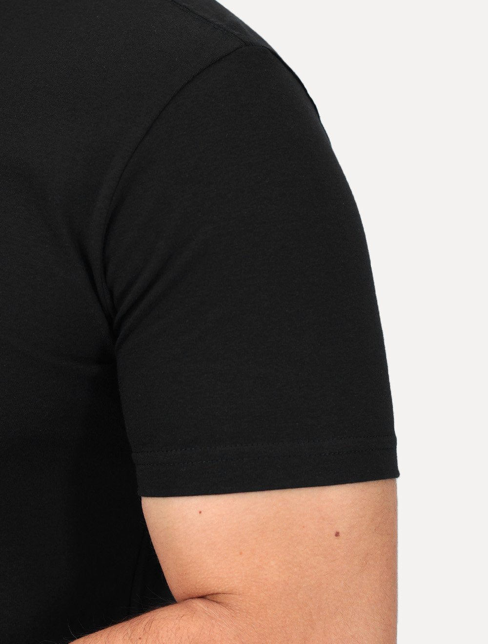 Camiseta King & Joe Masculina Premium Cotton Flex Block Stripe Preto