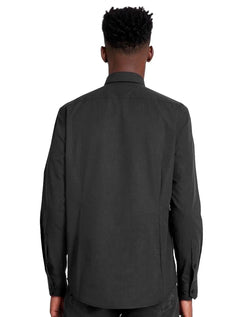 Camisa Aramis Masculina Slim Tricoline Micro Xadrez Stretch Preta