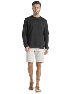 Moletom Forum Masculino New Comfort Crewneck Front Logo Preto