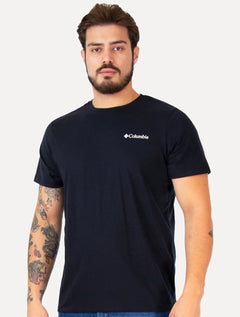 Camiseta Columbia Masculina Light Logo Azul Marinho