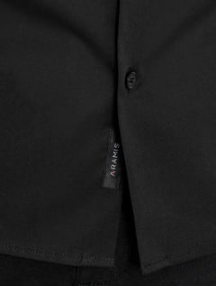 Camisa Aramis Masculina Regular Tricoline Stretch Pocket Preta