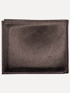 Carteira King & Joe Masculina Couro Rebite Logo Marrom Escuro