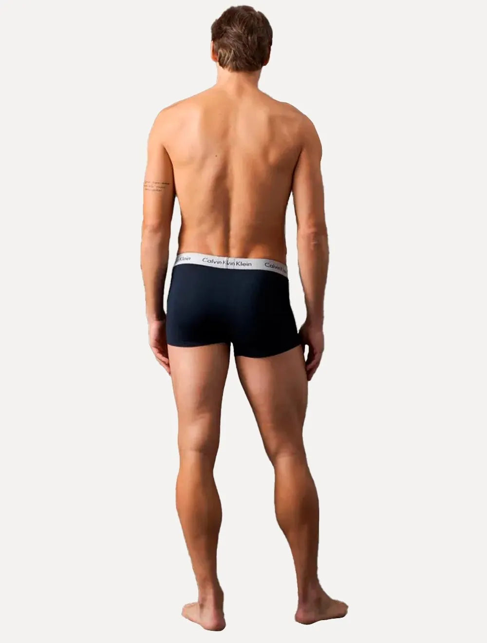 Cueca Calvin Klein Underwear Trunk Modal Logo Mescla Azul Marinho