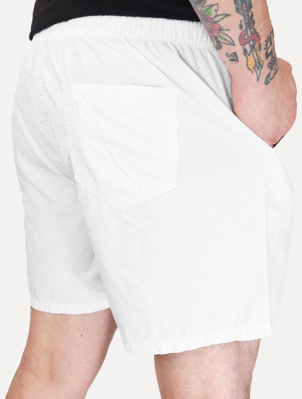 Short Calvin Klein Jeans Sarja Masculino Color Elastic Branco