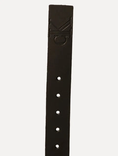 Cinto Calvin Klein Masculino Couro Queima CK Preto