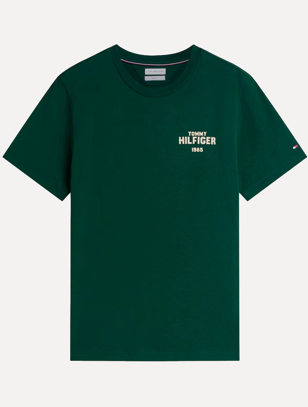 Camiseta Tommy Hilfiger Masculina 1985 Chest Print Verde Escuro