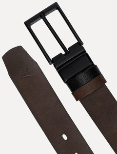 Cinto Aramis Masculino Couro Dupla Face Floater Italy Marrom Café/Preto	CI.01.0158 007/027