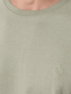 Camiseta Dudalina Masculina Essentials Mono Logo Verde Claro