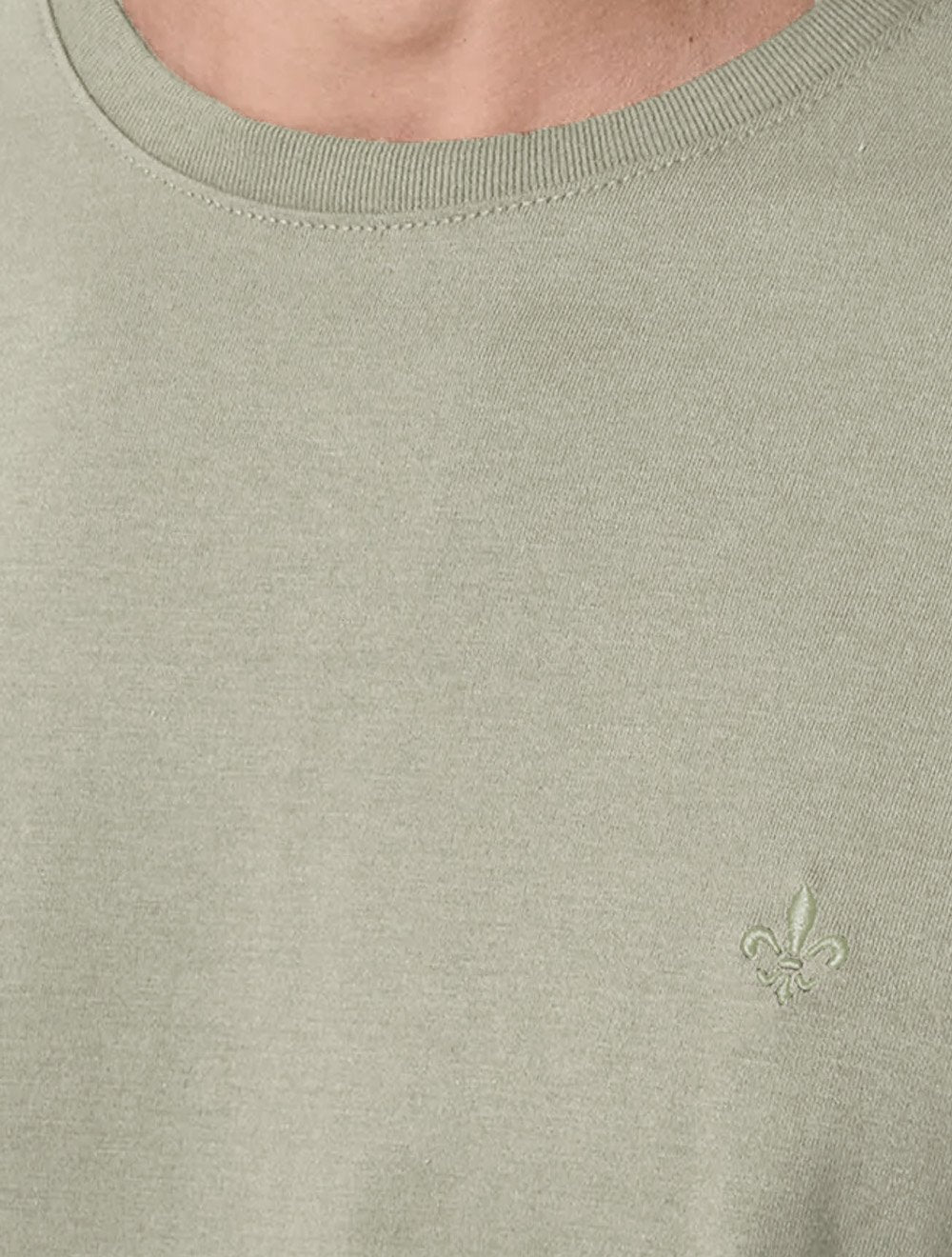 Camiseta Dudalina Masculina Essentials Mono Logo Verde Claro