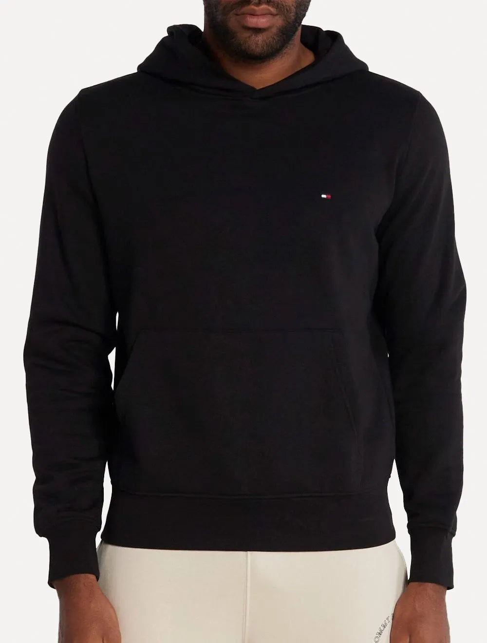 Moletom Tommy Hilfiger Masculino Flag Logo Hoody Preto